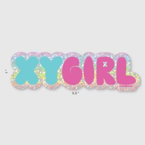 XY GIRL - Glitter Sticker
